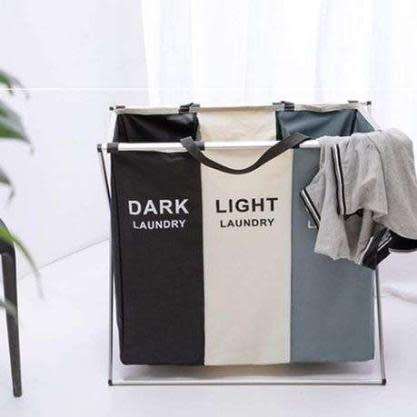 3-Bay Laundry Basket Separator