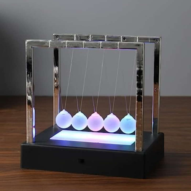 Light Up Newton`s Cradle Pendulum Balls