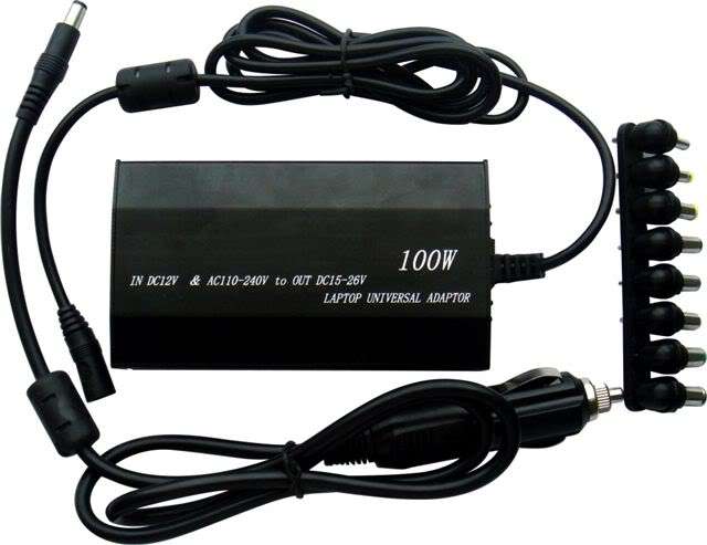 UNIVERSAL CAR AND HOME LAPTOP CHARGER 100w
