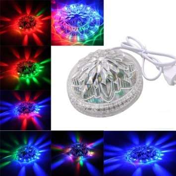 8W 48 LED RGB Stage Disco DJ Party Light sunflower lamp