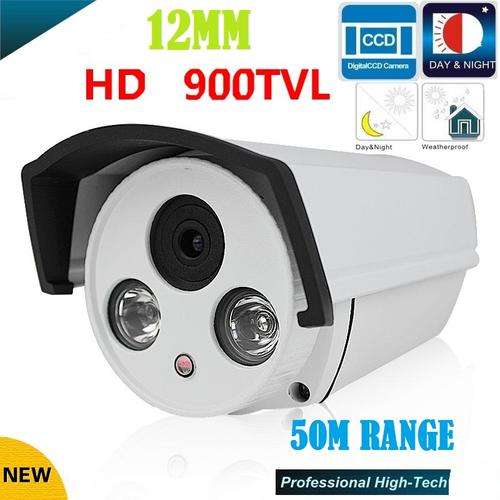 900 TVL 1/3" Sony 960HD CCD High Resolution 2 IR LED Bullet Camera