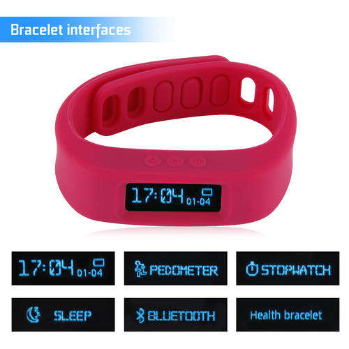 Bluetooth Smart Watch Bracelet Health Sport Sleep Fitness Calorie Tracker