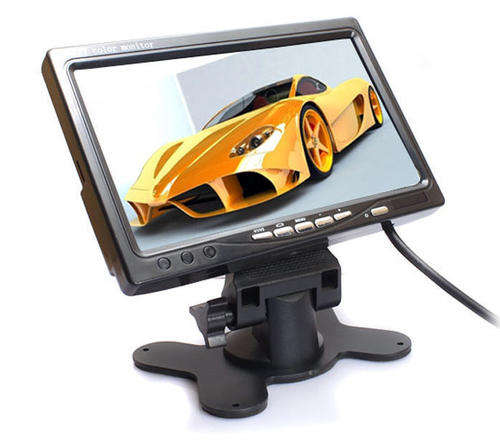7 Inch LCD Color 2-CH Video Input DVD Car Rearview Monitor For Car Reversing Camera