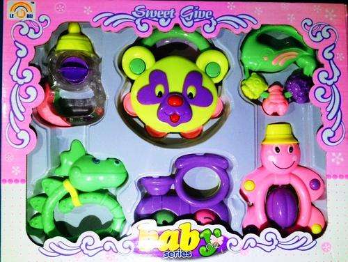 BABY RATTLE SET - 6 PIECE