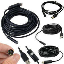 10M USB Waterproof Endoscope Borescope Snake Inspection Tube Pipe Camera