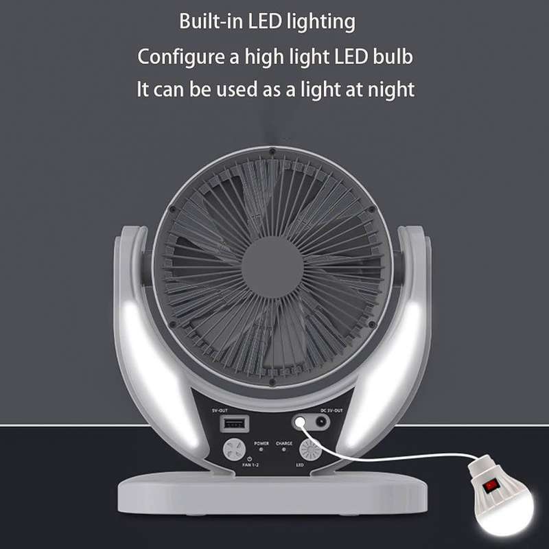Solar Fan With Light