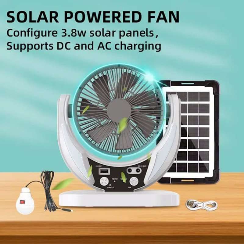 Solar Fan With Light