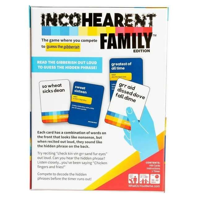 Incoherent Family Edition Card Game