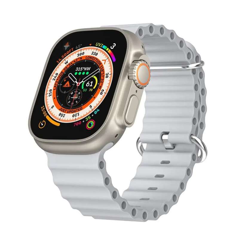 7 Strap Wireless Charging Ultra Smart Watch Gift Set