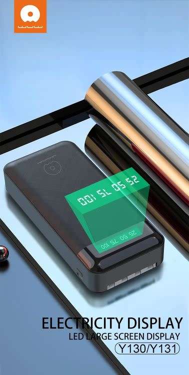 Y131 Built-in 4 Cable 20000mAh Powerbank