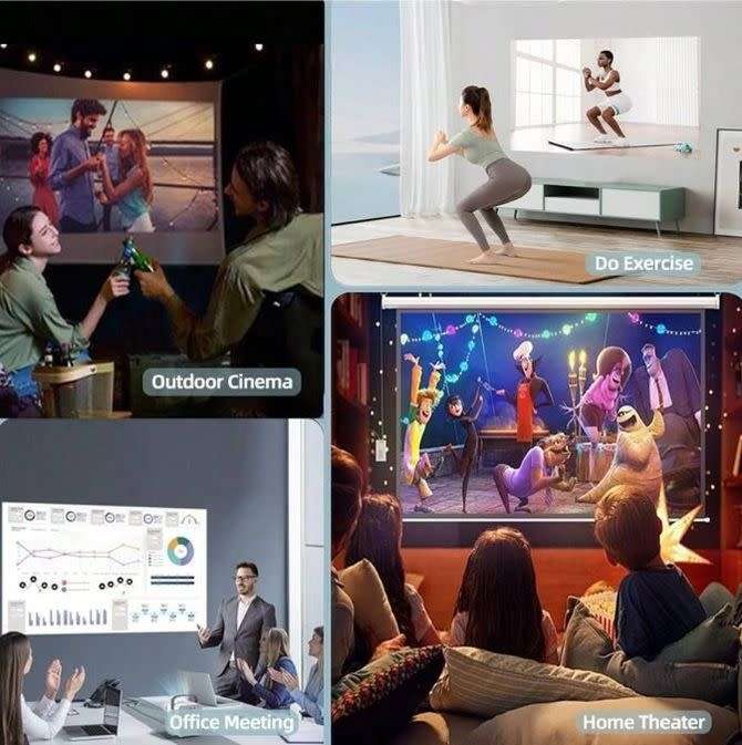 180 Degree Cylindrical Ultra HD Projector