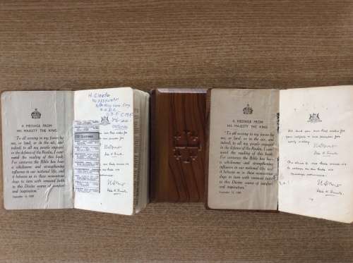 Lot of Three New Testamet Pocket Bibles .