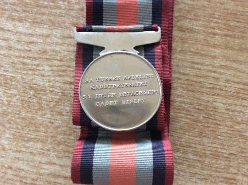 S A INTER DETACHMENT CADET BISLEY MEDAL
