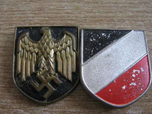 Nazi Army helmet metal decals