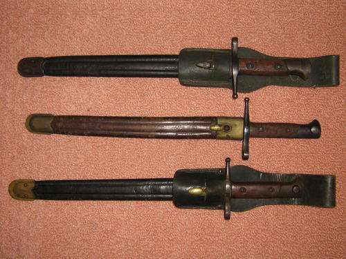 THREE Italian TERNI bayonets model  M1891