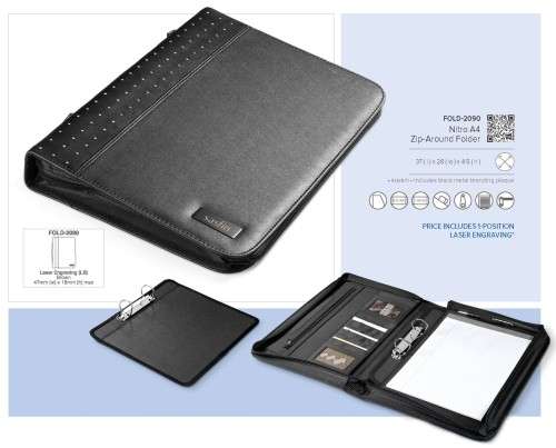 Nitro A4 Zip Around Folder (FOLD-2090)