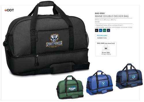 Maine Double-Decker Bag - Navy(BAG-3580)