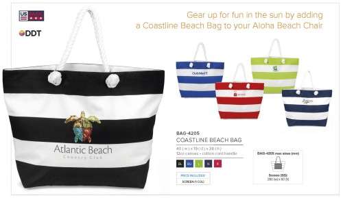 Coastline Beach Bag - Navy (BAG-4205)