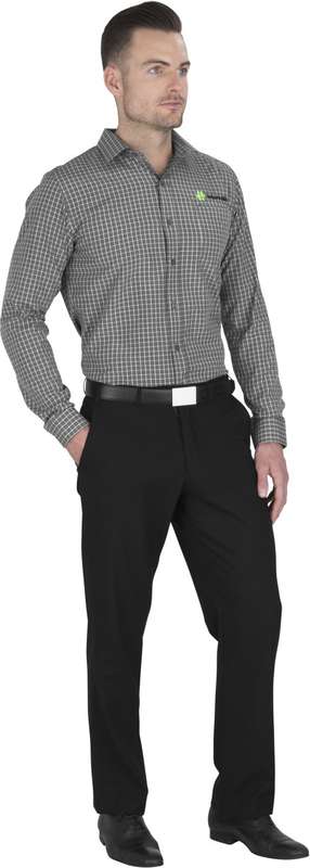 US Basic Mens Cambridge Flat Front Pants - Black (BAS-8020)