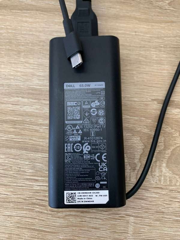 DELL 65W POWER SUPPLY CHARGER  TYPE C