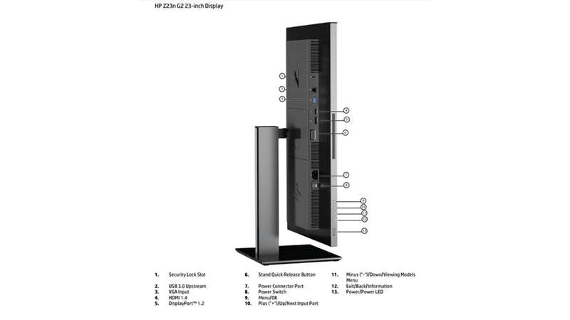 HP Z23n G2 23-inch 1920 x 1080px FHD 16:9 60Hz 5ms IPS LED Monitor