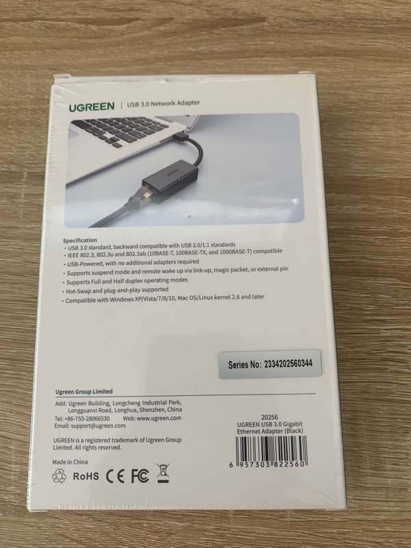 UGreen USB3.0 to Gigabit Ethernet Adapter