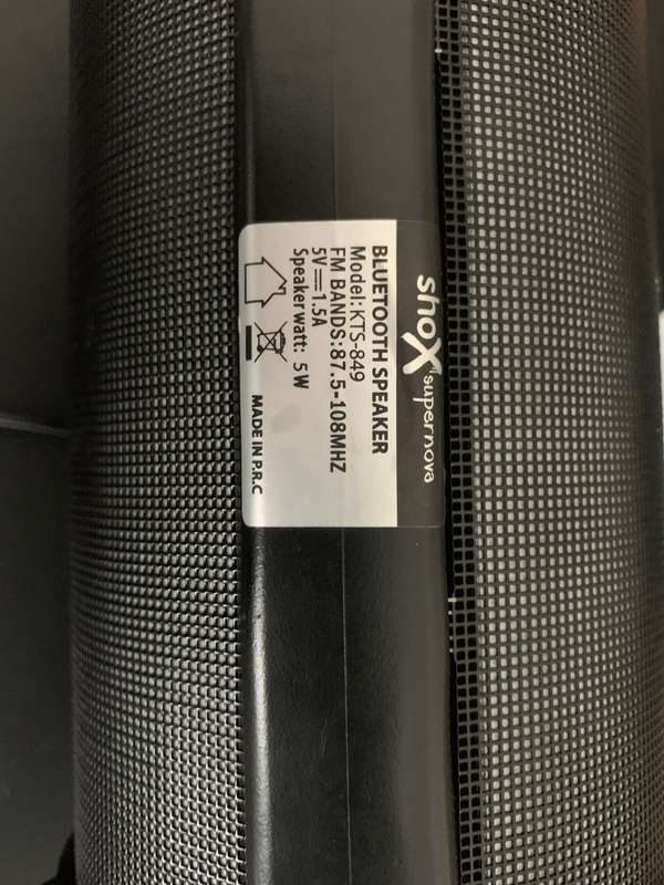 SHOX SUPERNOVA PORTABLE SPEAKER
