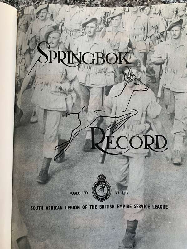 Springbok Record - Compiled And Edited By Harry Klein