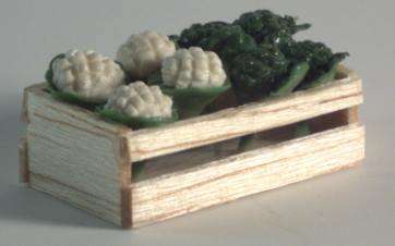 1/12th Scale Dollhouse Miniature - Crate of Vegetables