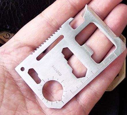 Stainless Steel Multifunction Credit Card tool