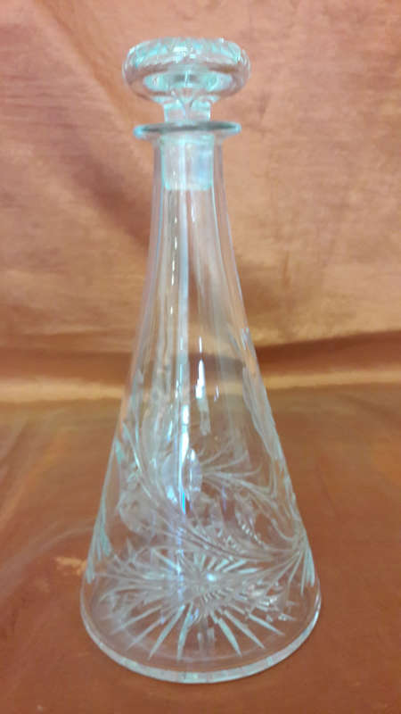 Rosecut Crystal Decanter