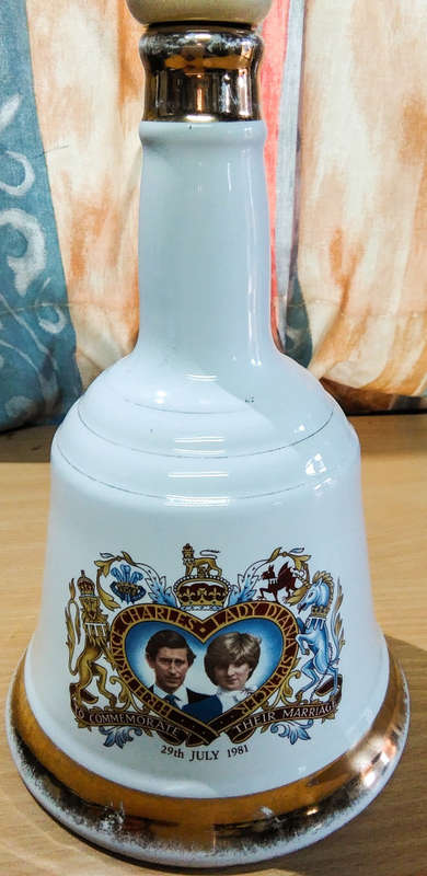 Charles and Diana bells decanter