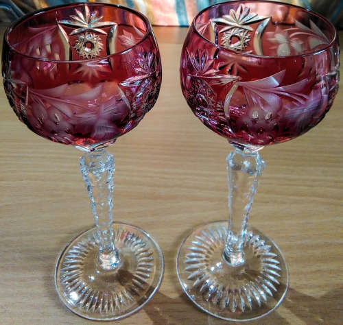 Bohemian crystal glasses