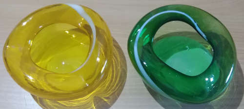 Venetian style glass ashtrays