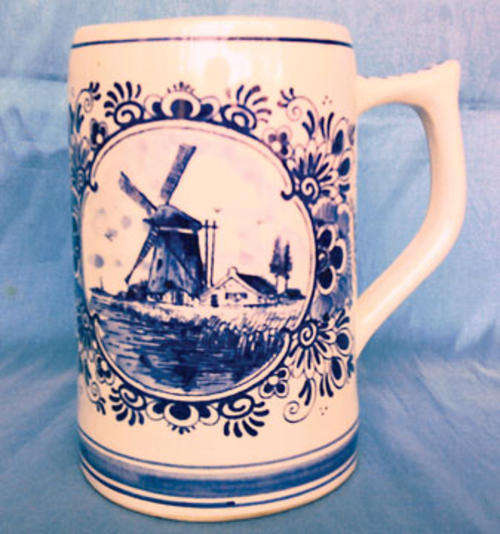 Delfts Blue beer tankard