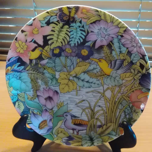 Floral plate