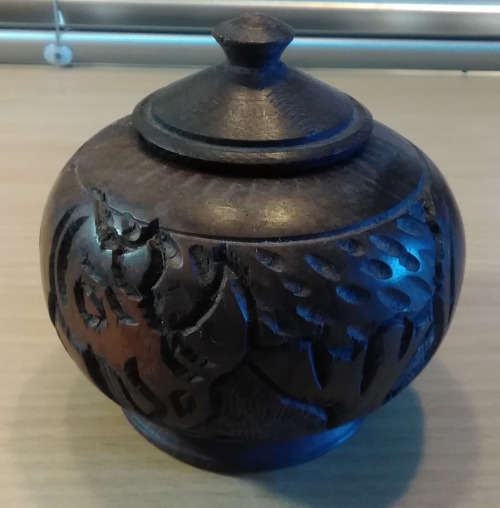 Wood carved bowl