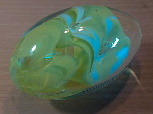 Murano style egg paperweight