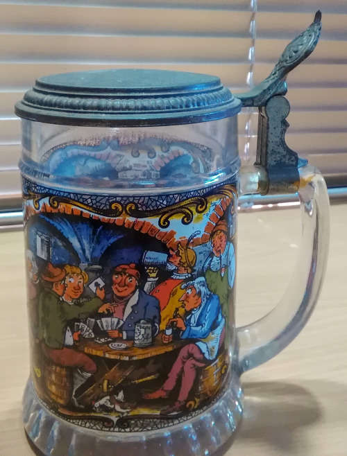 West german glass stein