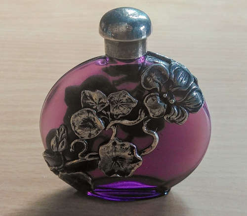 Filigree perfume bottle