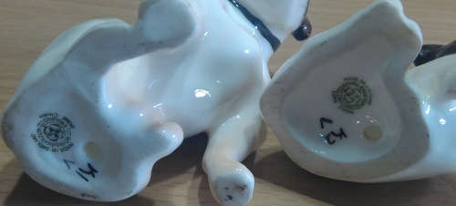 Royal doulton bulldog and pup k1 and k 2