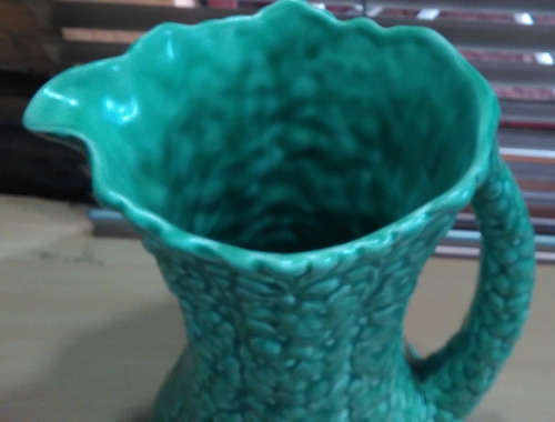 Large sylvac raised floral pattern jug / vase