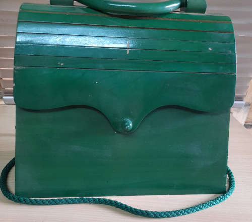 Wooden handbag