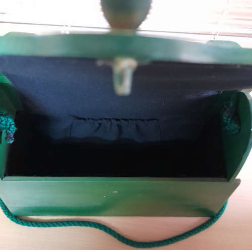 Wooden handbag