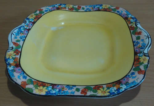 Art deco anchor china plate