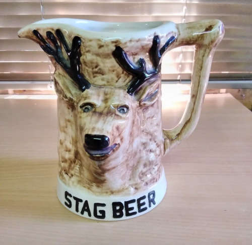 Drostdy ware stag beer jug