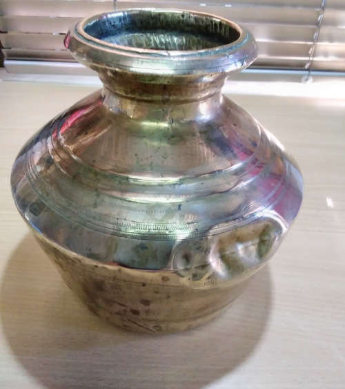 Hand hammered brass
