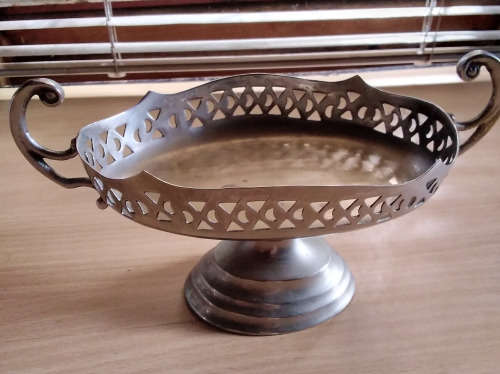 Silver plated compote