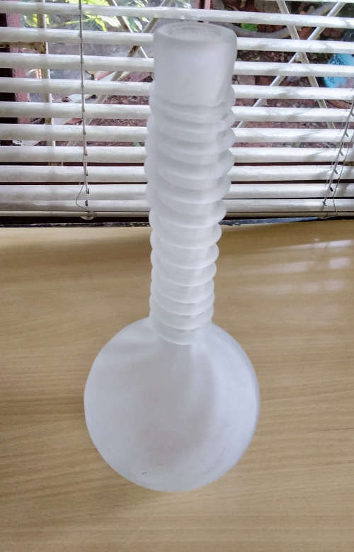 Hand blown glass vase