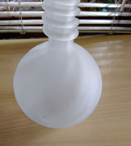 Hand blown glass vase